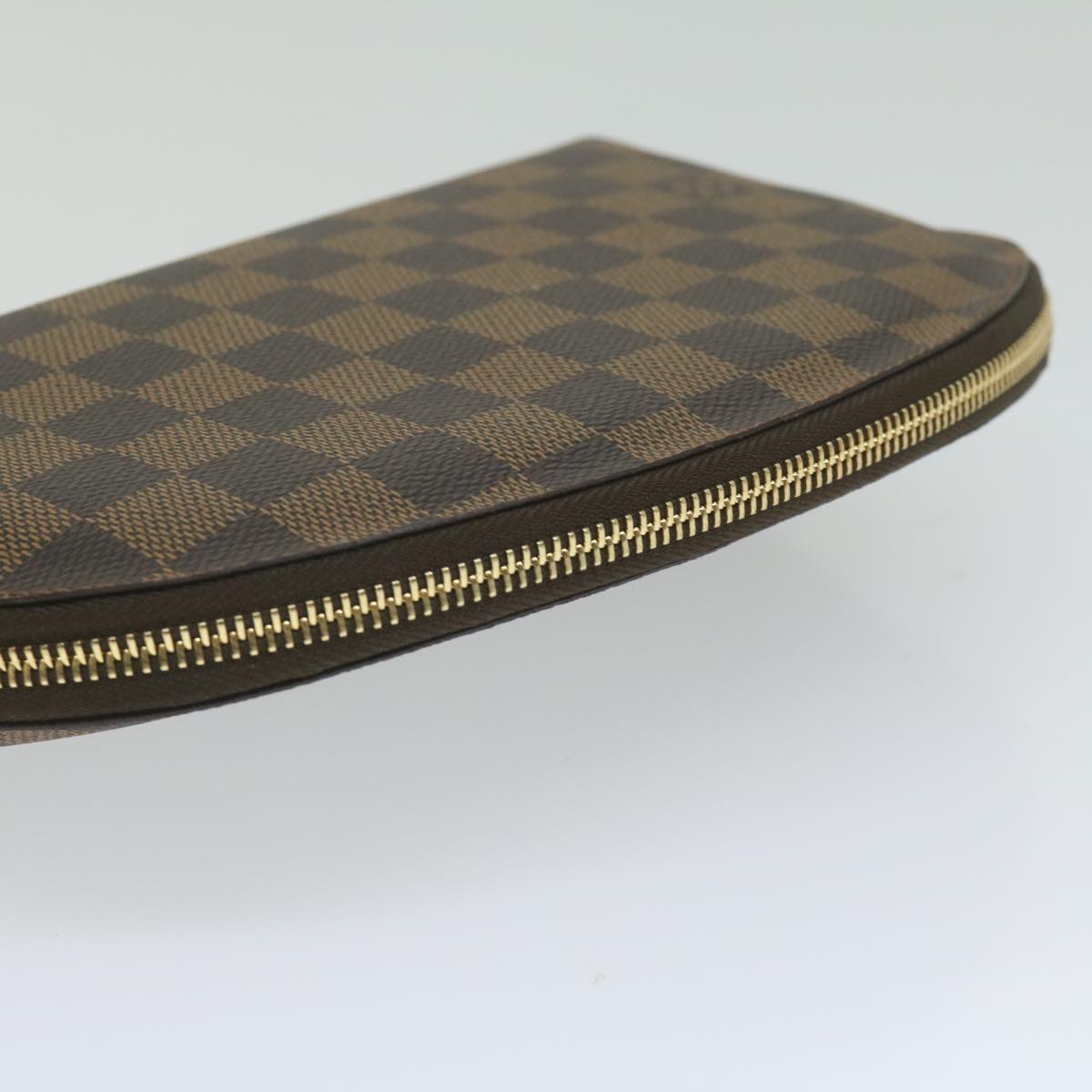 LOUIS VUITTON Damier Ebene Pochette Cosmetic GM Pouch N23345 LV Auth am5412