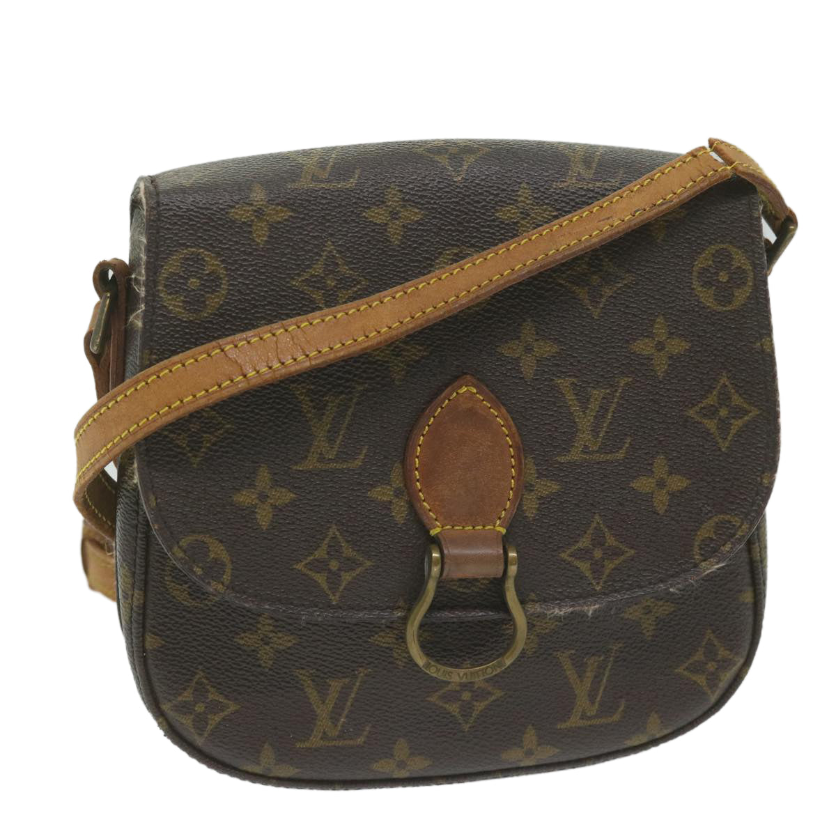 LOUIS VUITTON Monogram Saint Cloud MM Shoulder Bag M51243 LV Auth am5427