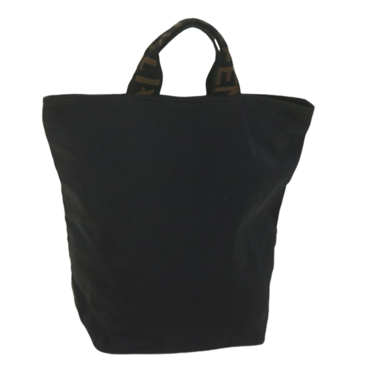 FENDI Hand Bag Nylon Black 2305 26488 099 Auth am5438