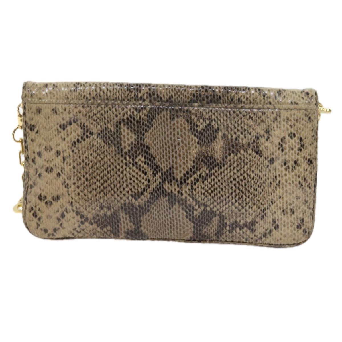 TORY BURCH Chain Shoulder Bag Suede Beige Auth am5441 - 0