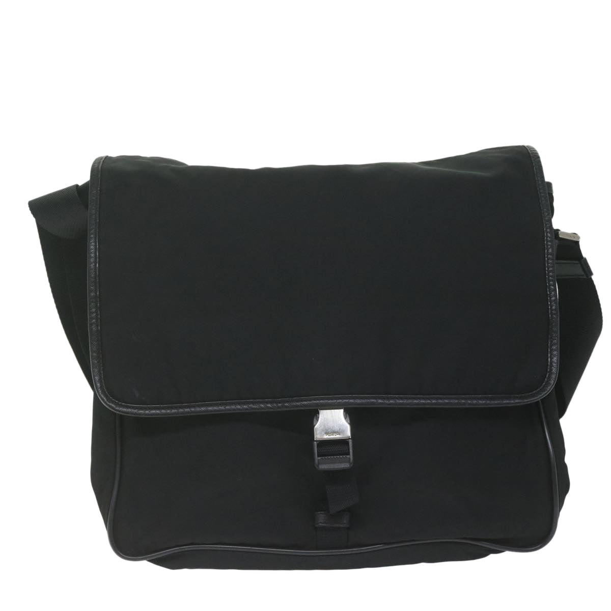 PRADA Shoulder Bag Nylon Black Auth am5455 - 0