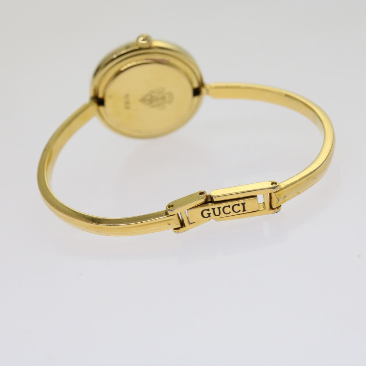 GUCCI Watches Gold Tone White Auth am5459
