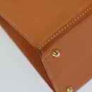 MORABITO Scalar 28 Hand Bag Leather Orange Auth am5465-15