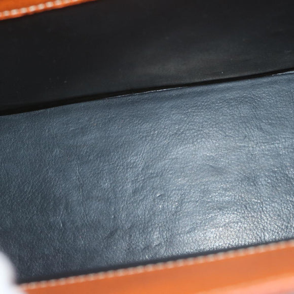 MORABITO Scalar 28 Hand Bag Leather Orange Auth am5465