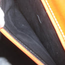 MORABITO Scalar 28 Hand Bag Leather Orange Auth am5465-12