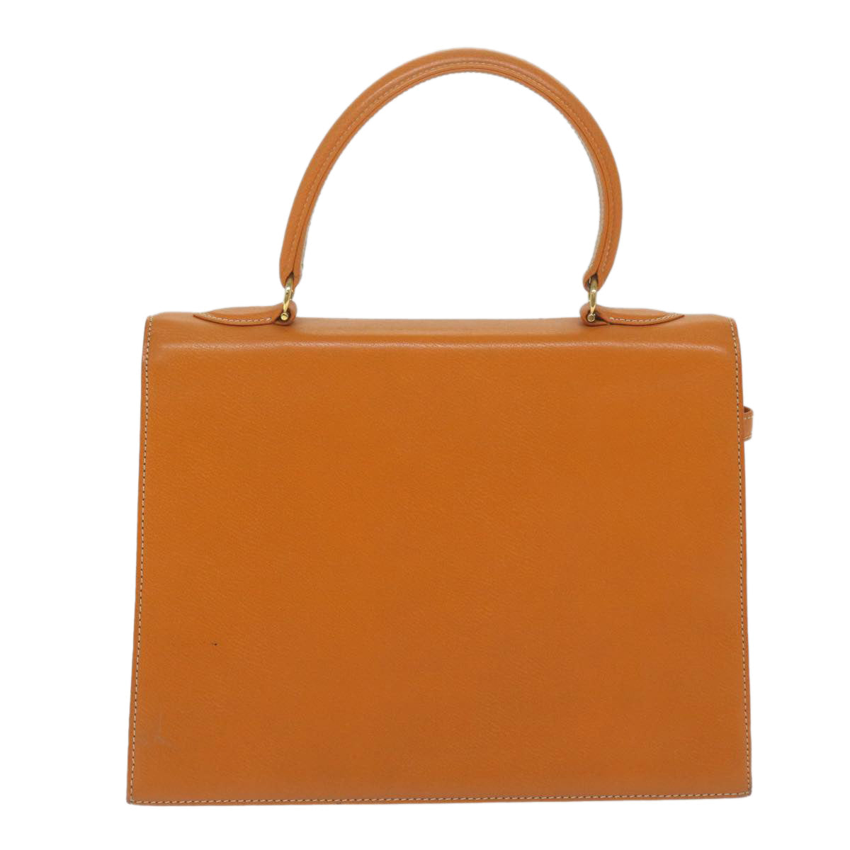 MORABITO Scalar 28 Hand Bag Leather Orange Auth am5465 - 0