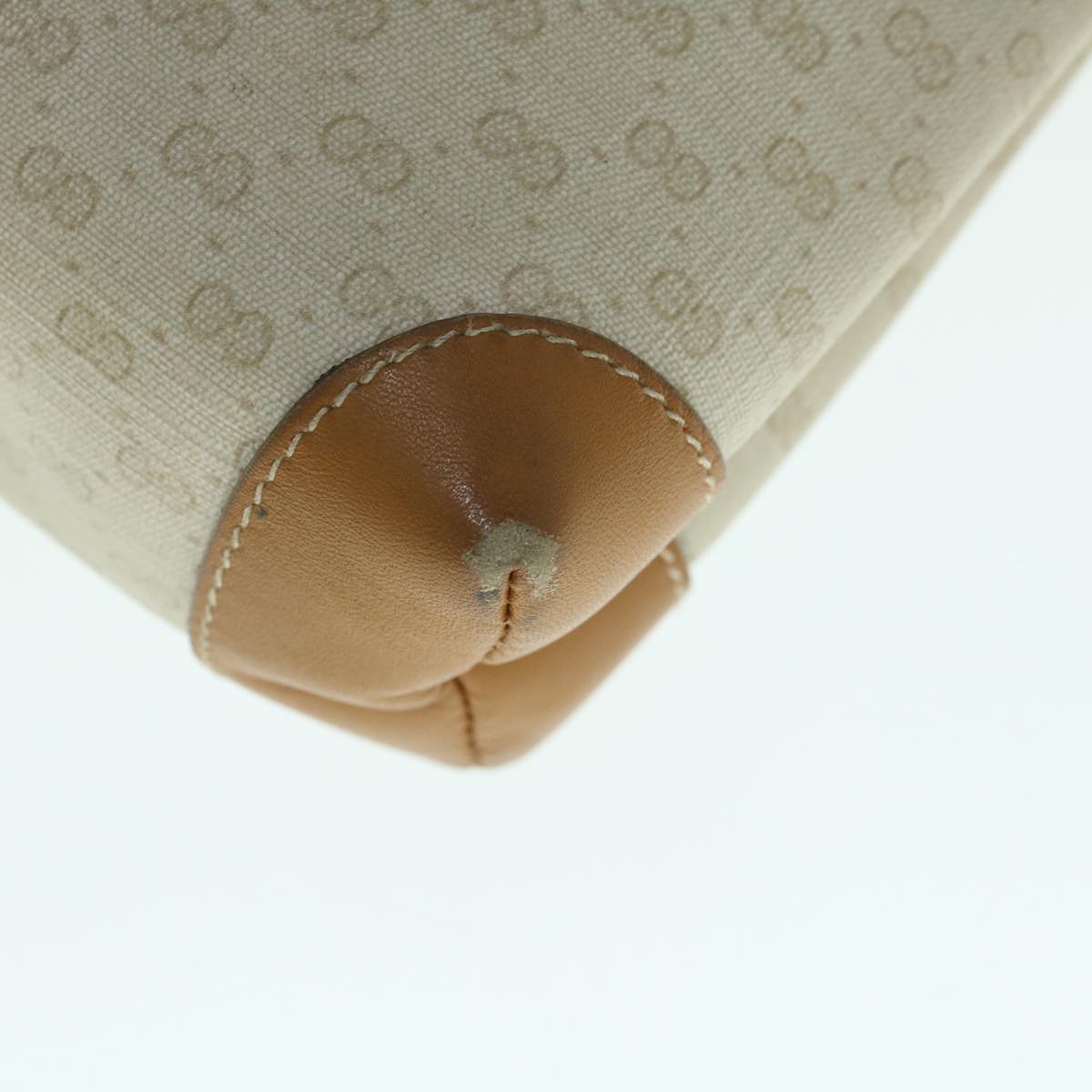 GUCCI Micro GG Supreme Shoulder Bag PVC Beige 007 123 0087 Auth am5471