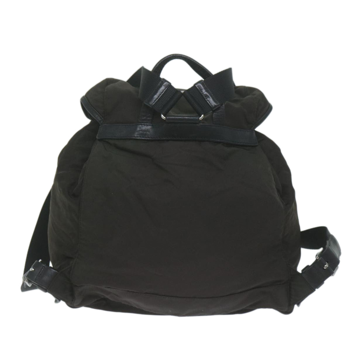 PRADA Backpack Nylon Brown Auth am5476 - 0