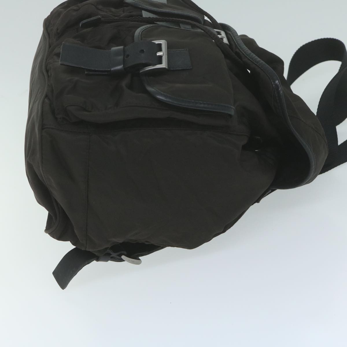 PRADA Backpack Nylon Brown Auth am5476