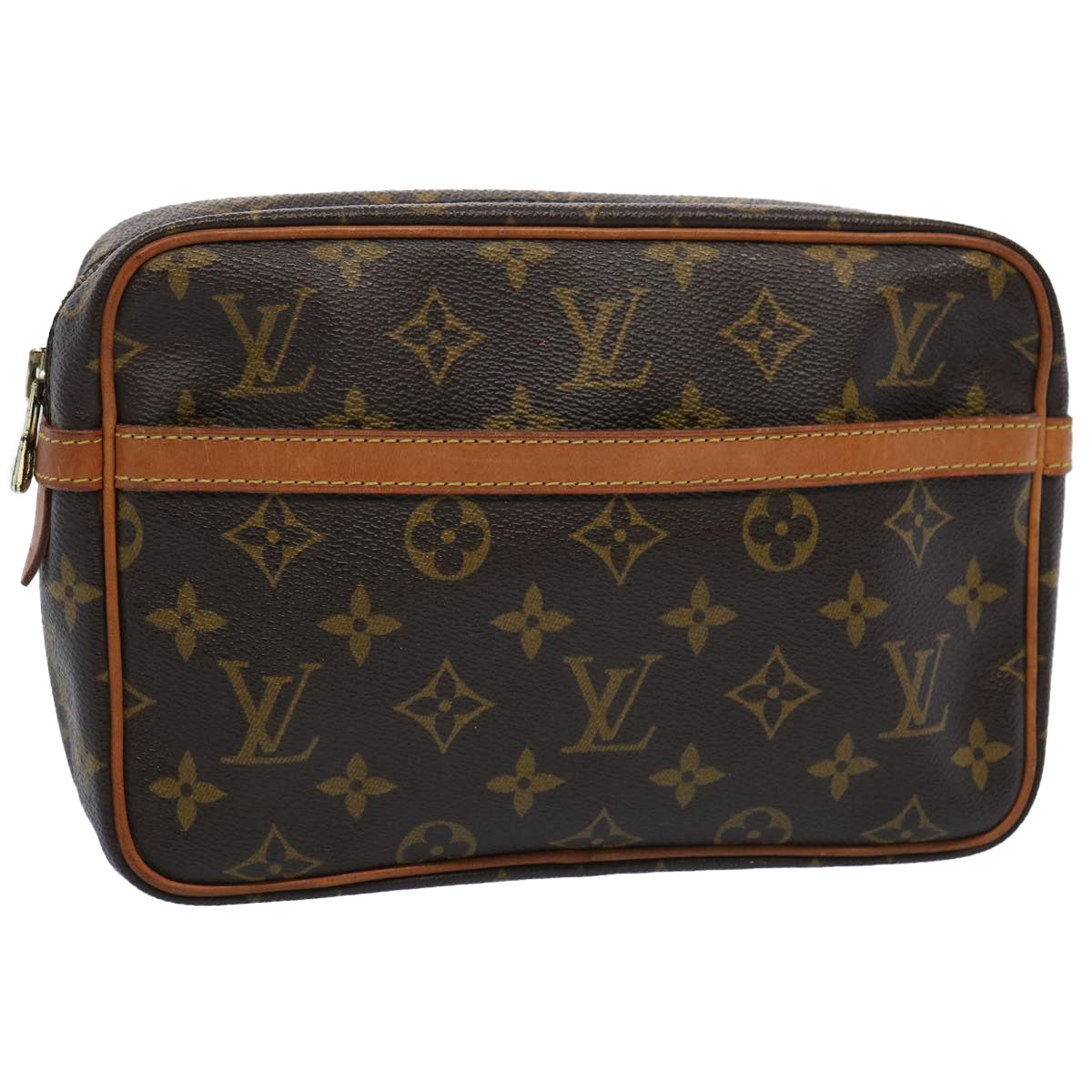 LOUIS VUITTON Monogram Compiegne 23 Clutch Bag M51847 LV Auth am5478