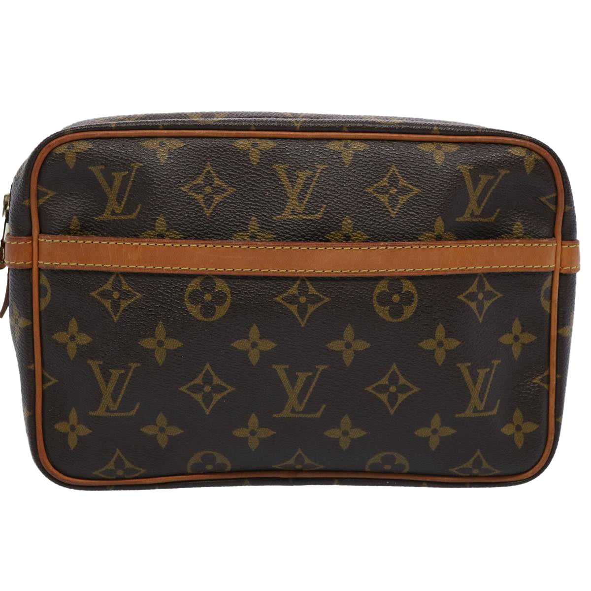 LOUIS VUITTON Monogram Compiegne 23 Clutch Bag M51847 LV Auth am5478