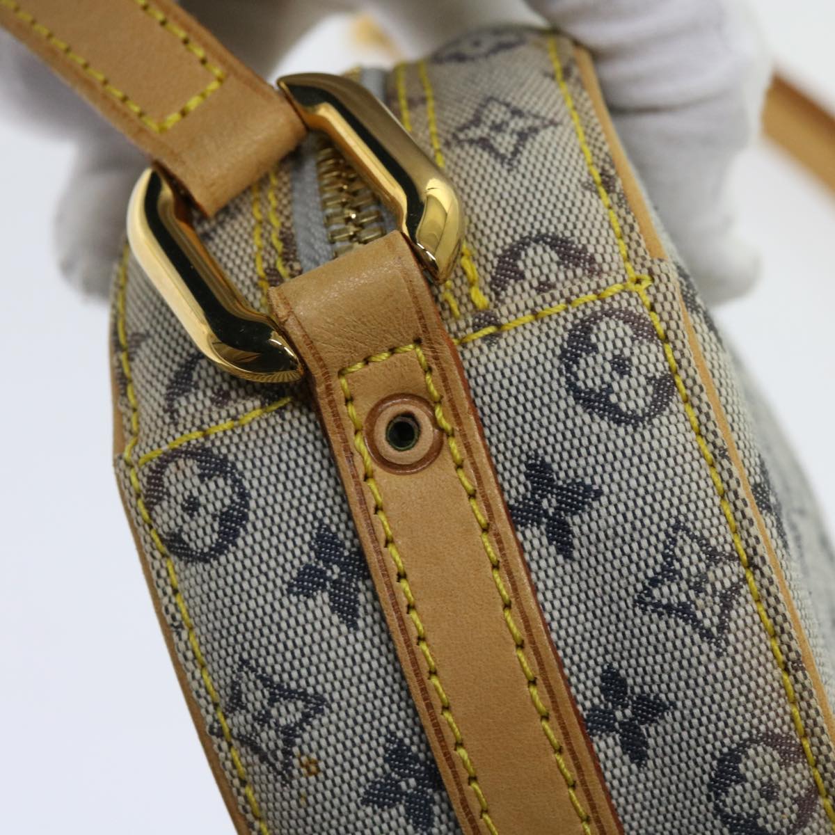 LOUIS VUITTON Monogram Mini Jeanne PM Shoulder Bag Blue M92001 LV Auth am5480