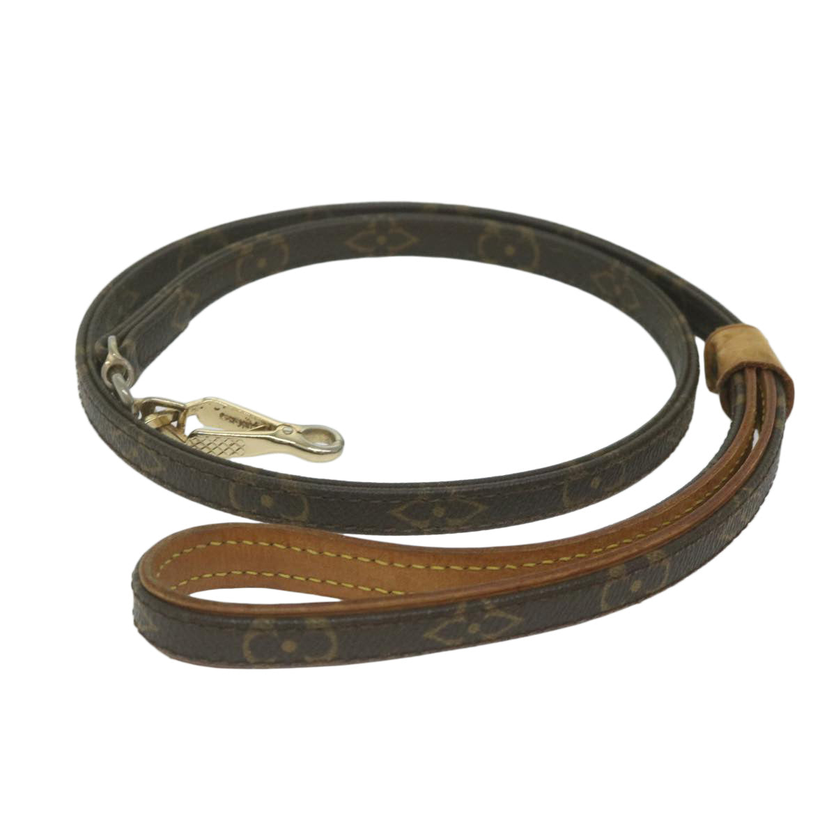 LOUIS VUITTON Monogram Less Baxter MM Dog Leash M58056 LV Auth am5484 - 0