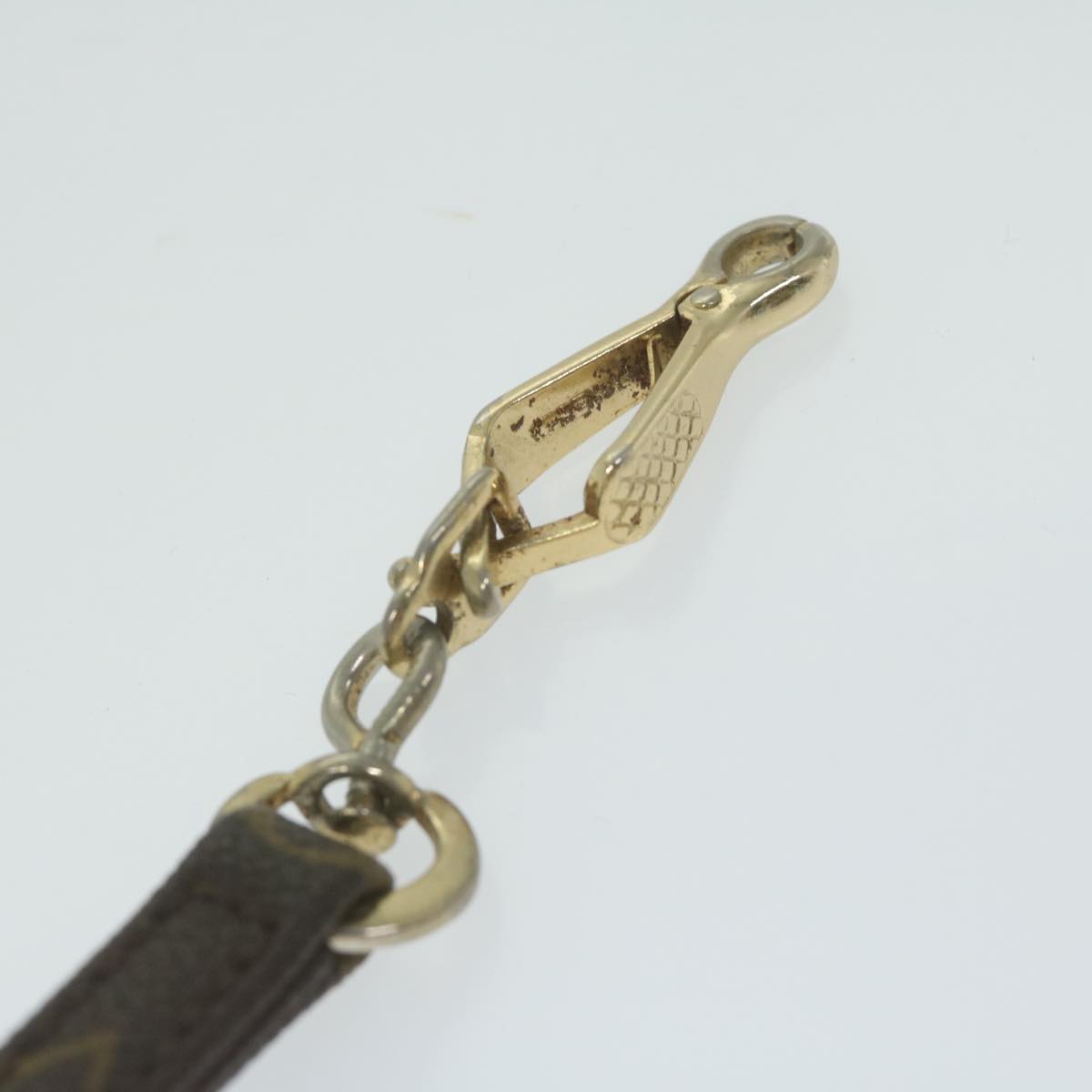 LOUIS VUITTON Monogram Less Baxter MM Dog Leash M58056 LV Auth am5484