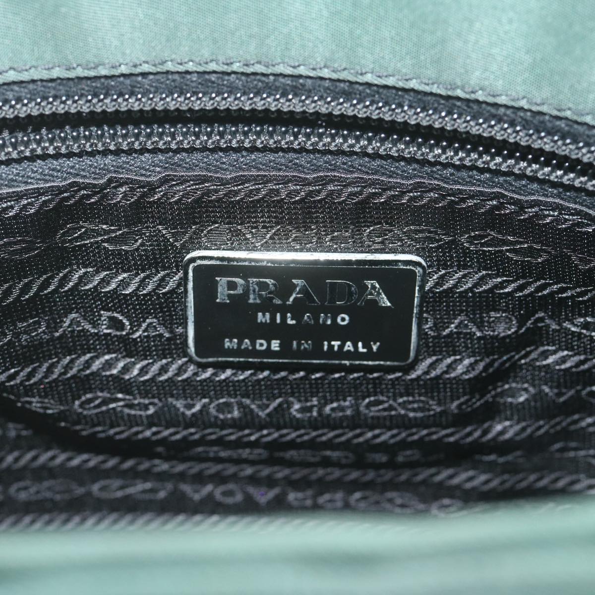 PRADA Shoulder Bag Nylon Green Auth am5485