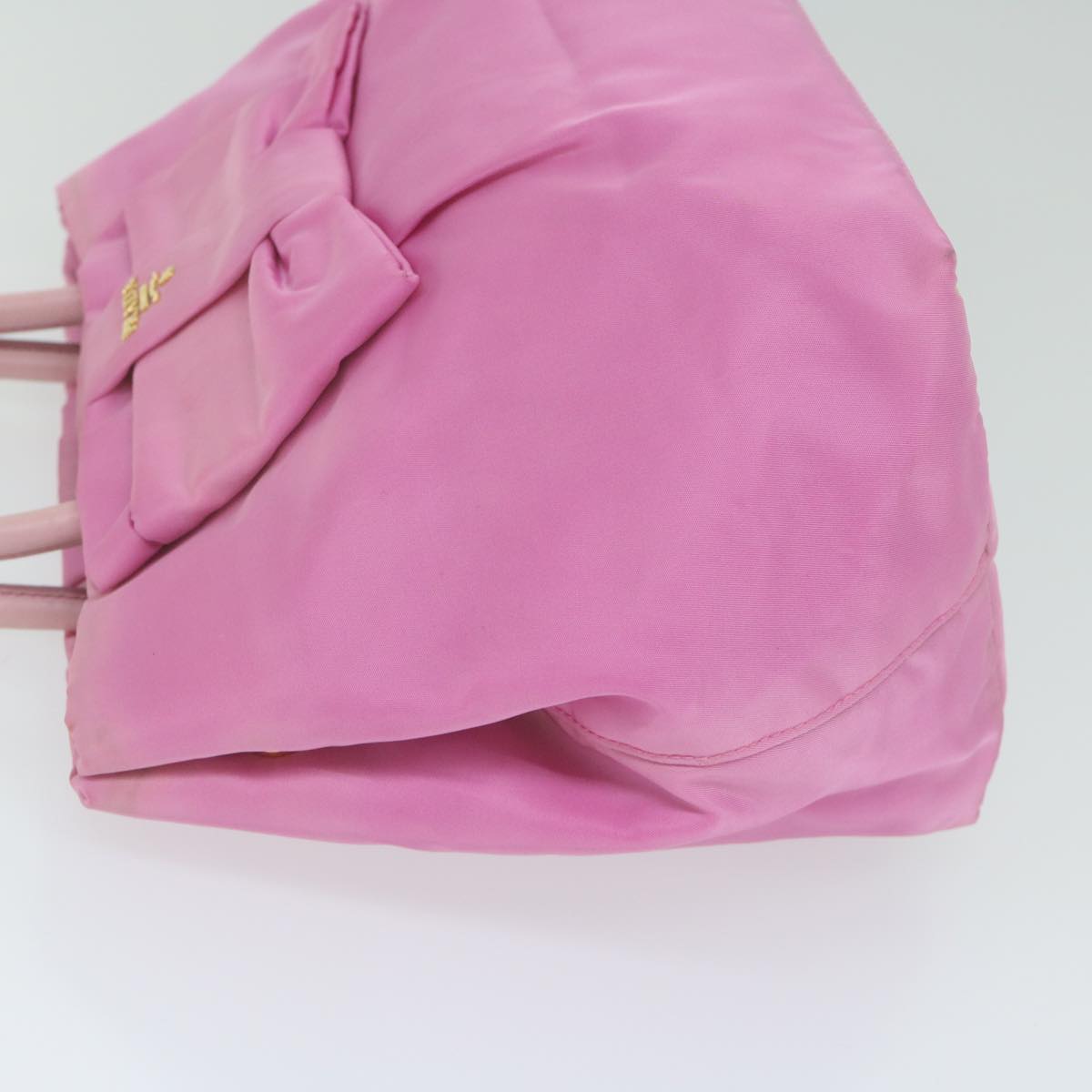 PRADA Hand Bag Nylon Pink Auth am5486