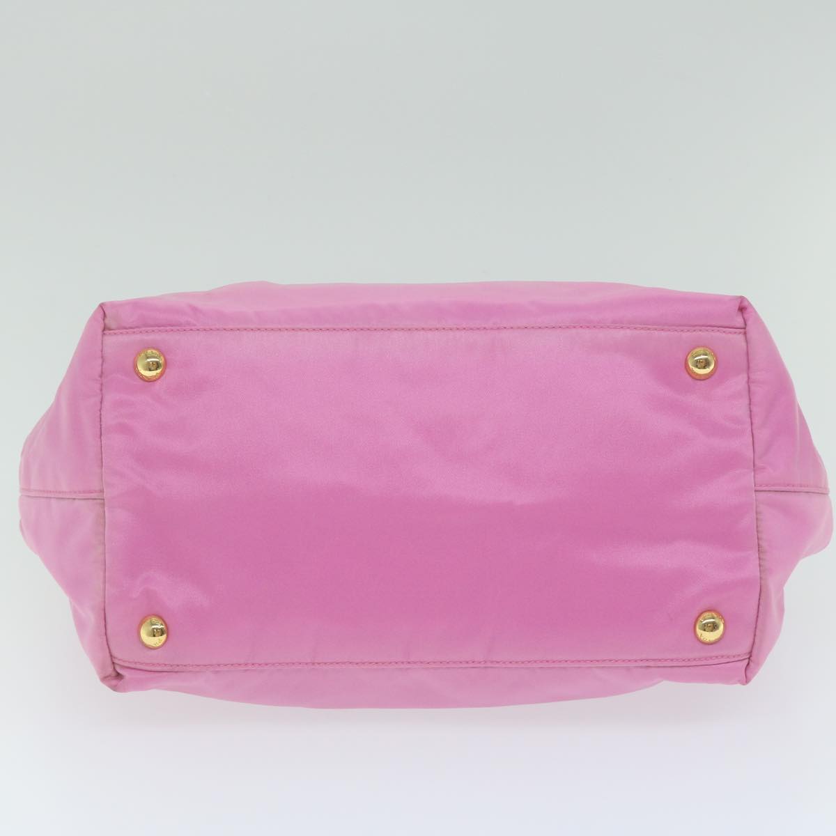 PRADA Hand Bag Nylon Pink Auth am5486