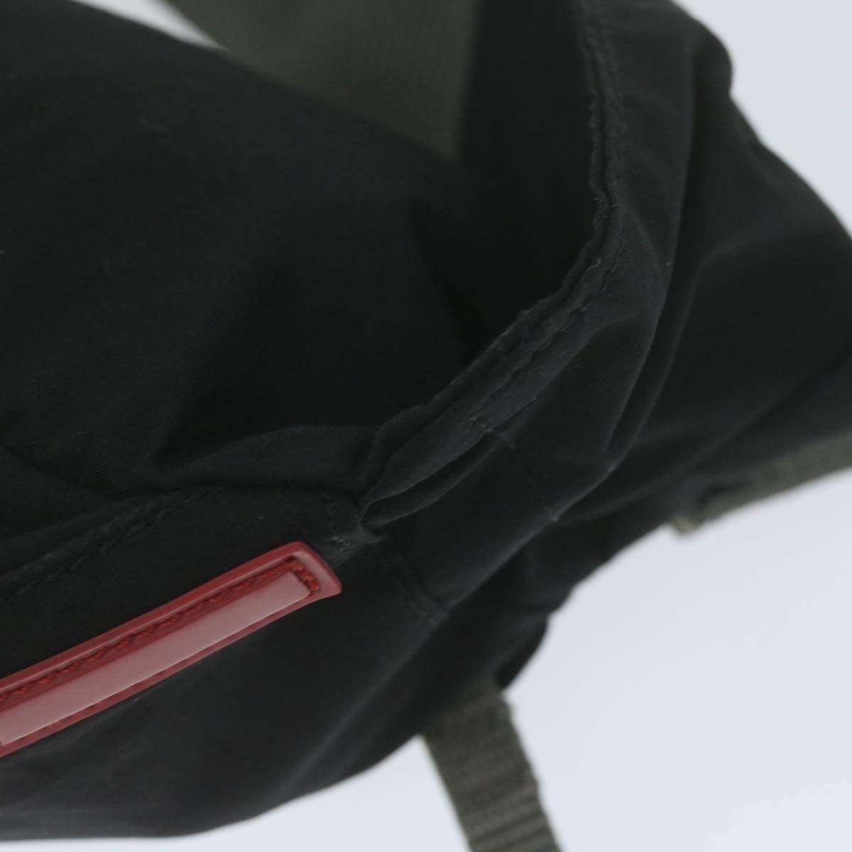 PRADA PRADA Sports Waist bag Nylon Black Auth am5489