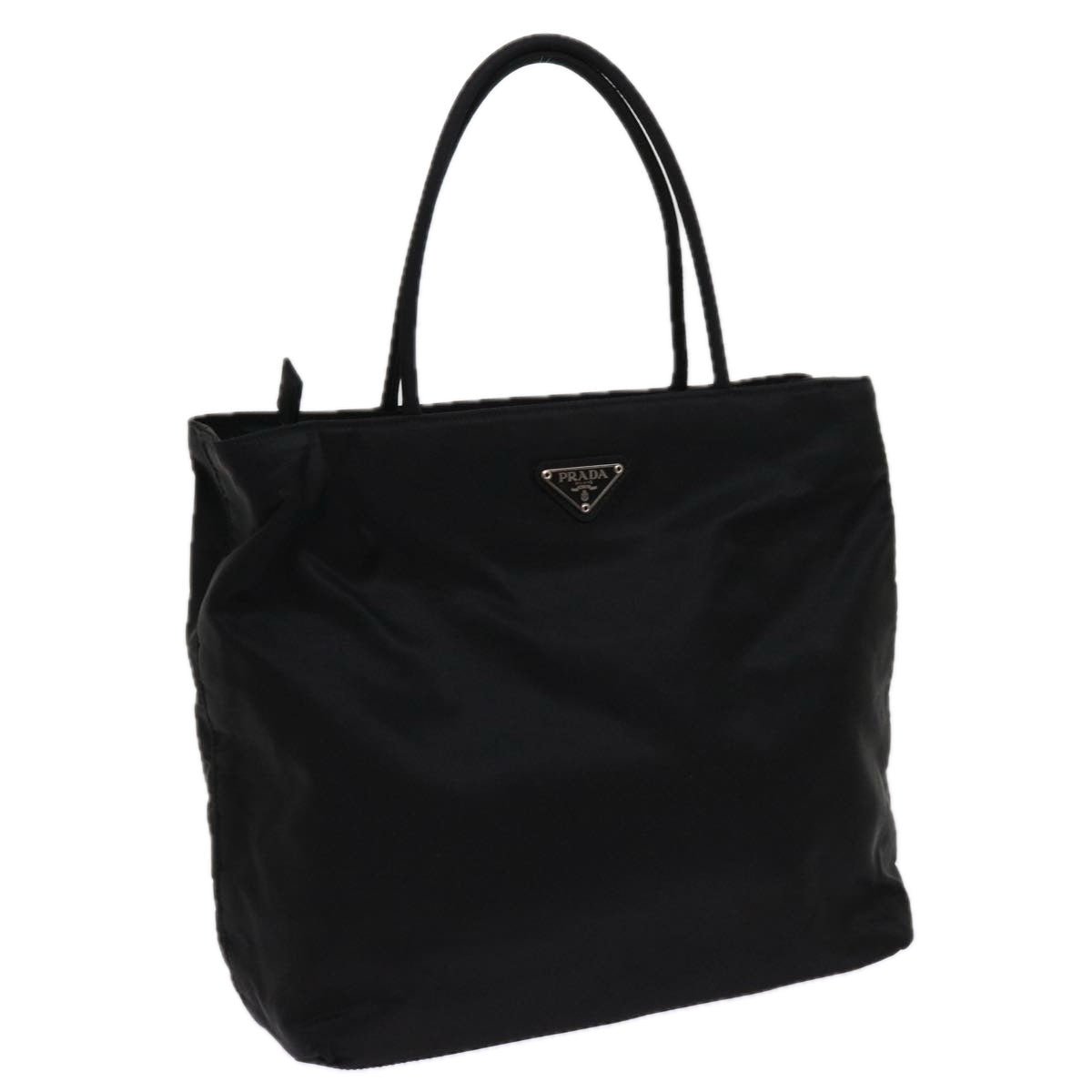 PRADA Hand Bag Nylon Black Auth am5491