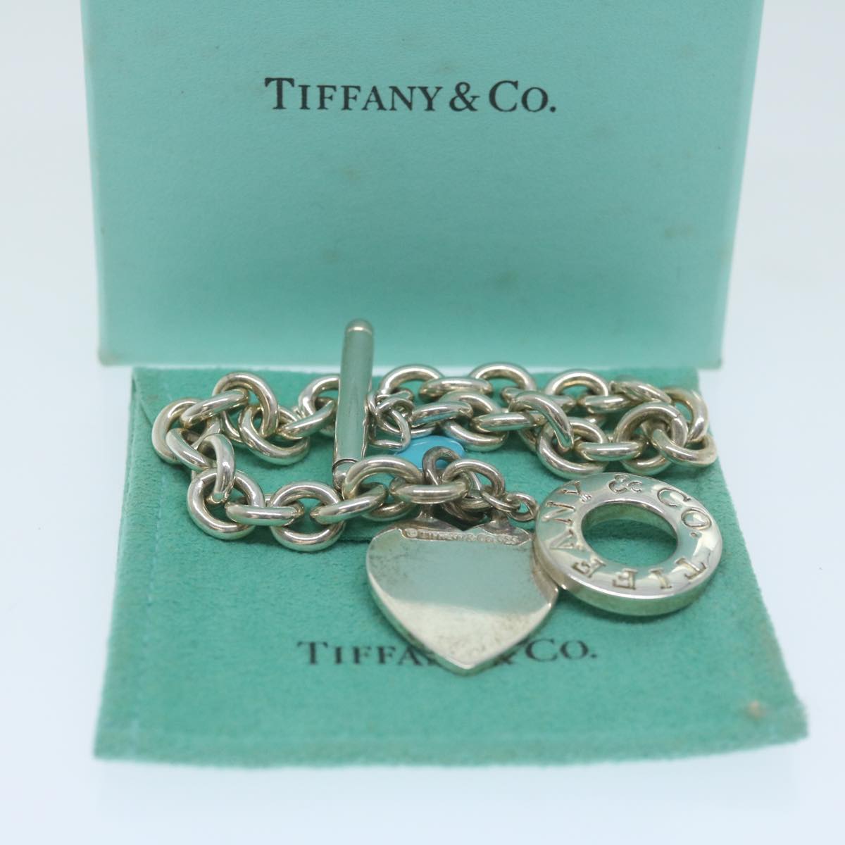 TIFFANY&Co. Bracelet Silver Auth am5505