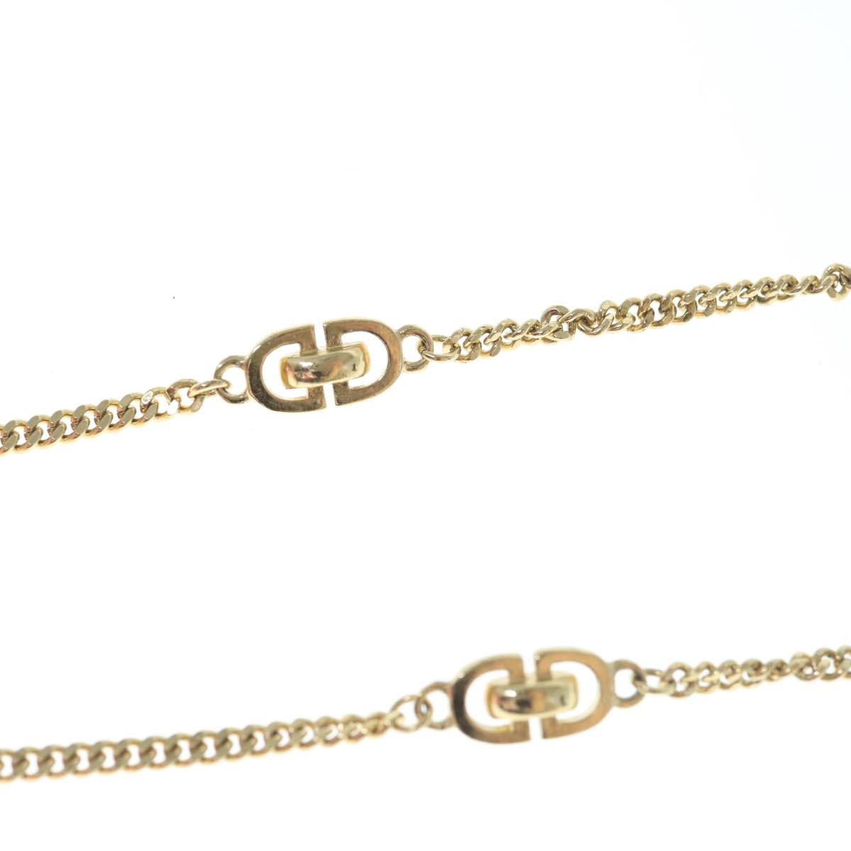 Christian Dior Necklace metal Gold Auth am5522