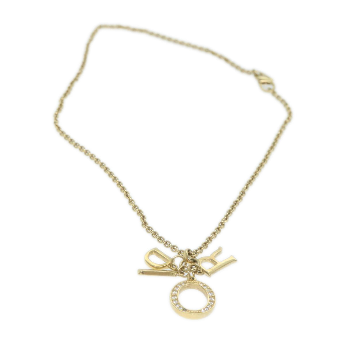 Christian Dior Necklace metal Gold Auth am5526 - 0