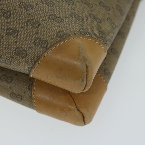 GUCCI Micro GG Supreme Shoulder Bag PVC Leather Beige 007 49 5548 Auth am5530