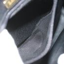 BALLY Quilted Chain Shoulder Bag Leather Black Auth am5550-12