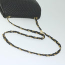 BALLY Quilted Chain Shoulder Bag Leather Black Auth am5550-7