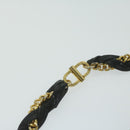 BALLY Quilted Chain Shoulder Bag Leather Black Auth am5550-8