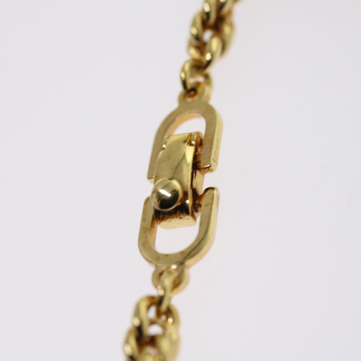 Christian Dior Bracelet Metal Gold Auth am5562