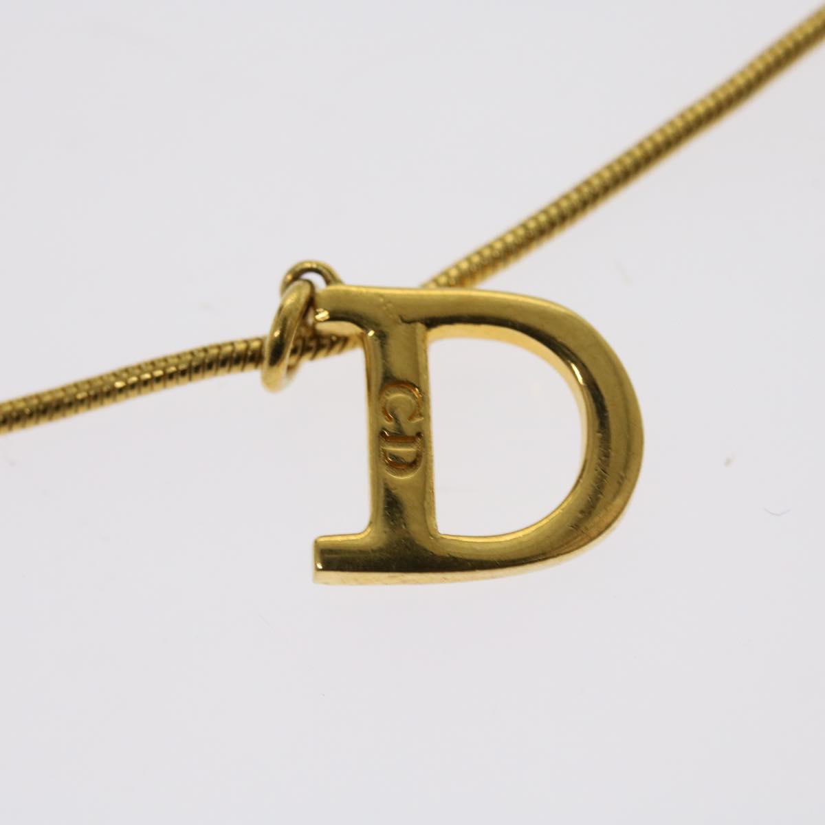 Christian Dior Necklace metal Gold Auth am5563
