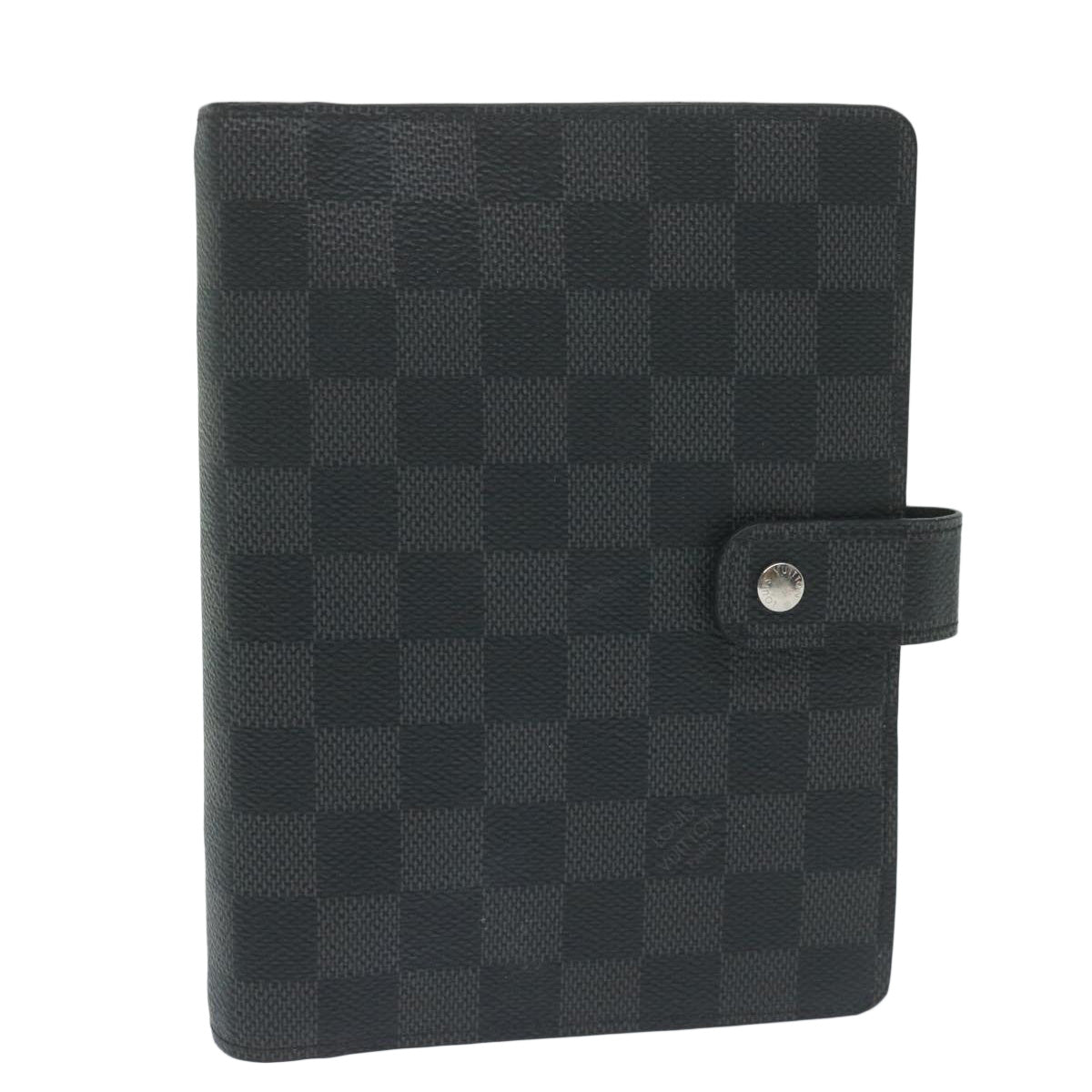 LOUIS VUITTON Damier Graphite Agenda MM Day Planner Cover R20242 LV Auth am5576