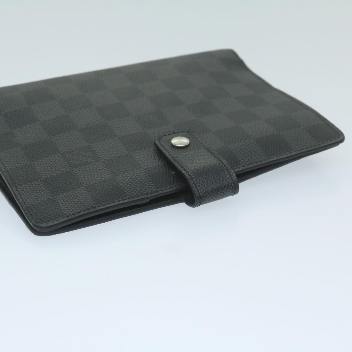 LOUIS VUITTON Damier Graphite Agenda MM Day Planner Cover R20242 LV Auth am5576