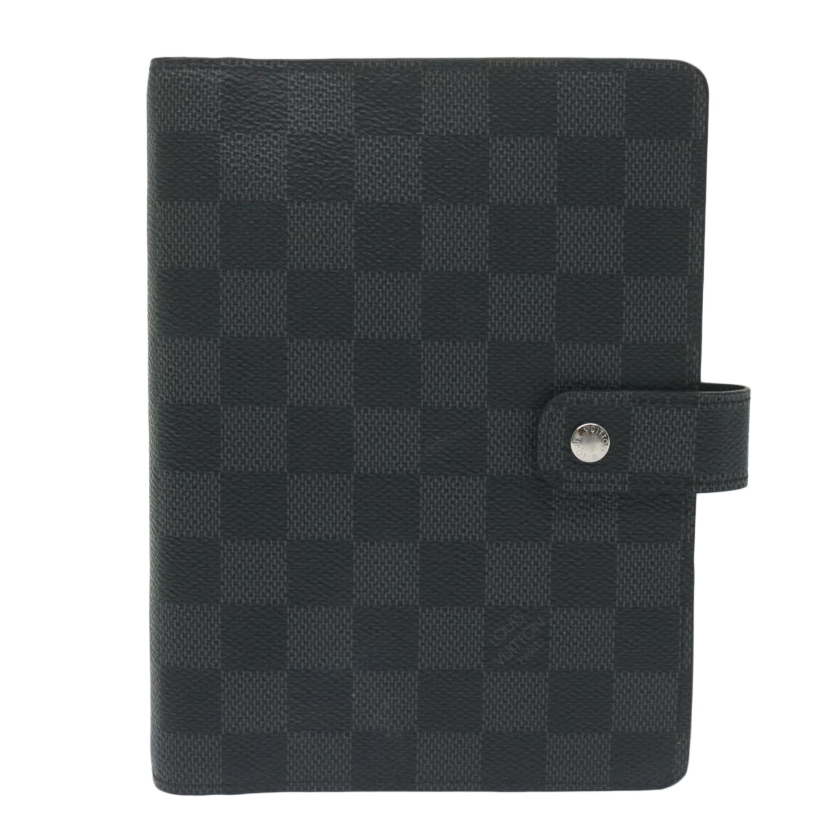 LOUIS VUITTON Damier Graphite Agenda MM Day Planner Cover R20242 LV Auth am5576 - 0