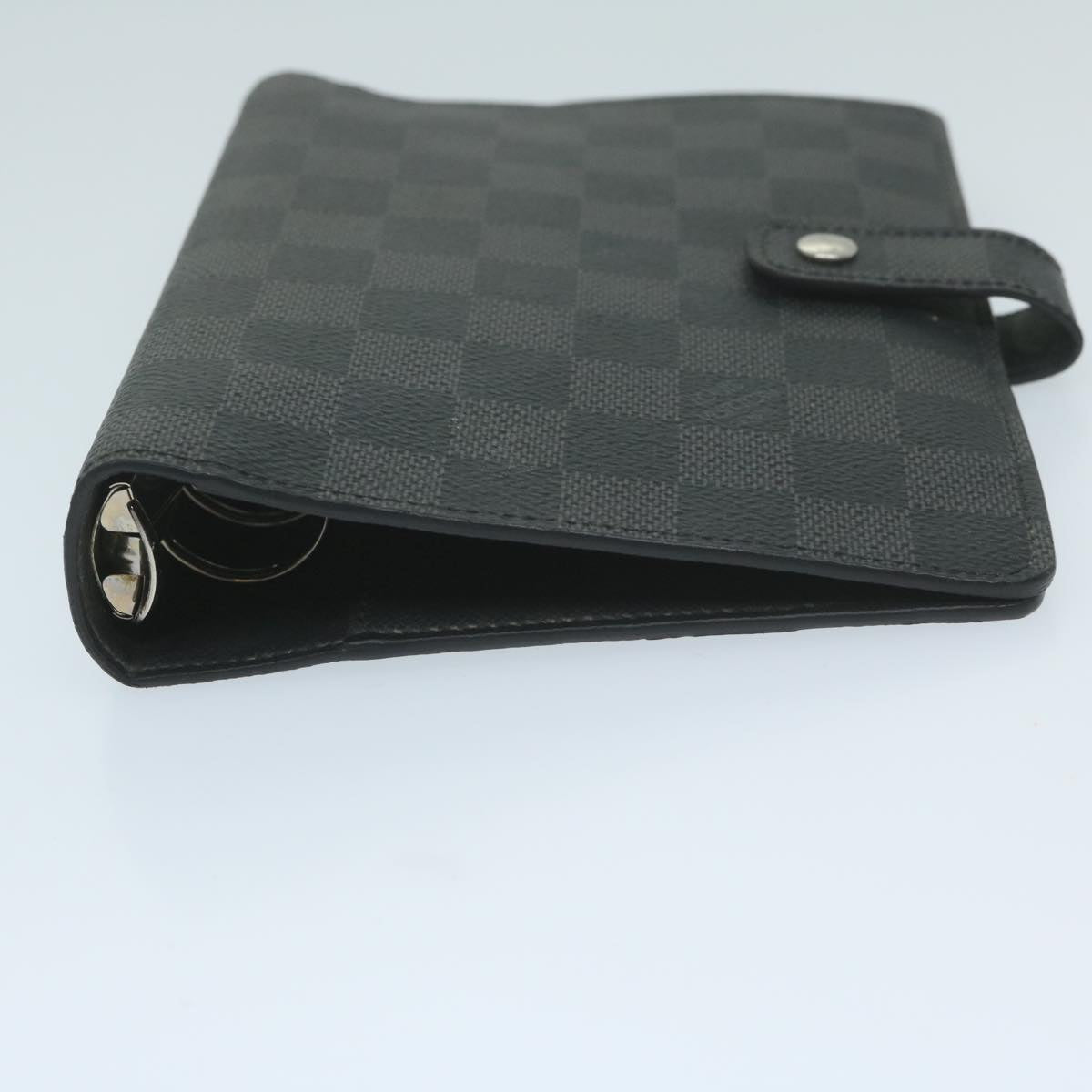 LOUIS VUITTON Damier Graphite Agenda MM Day Planner Cover R20242 LV Auth am5576