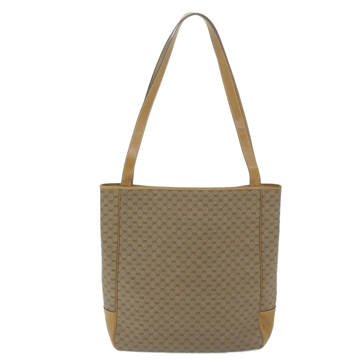 GUCCI Micro GG Supreme Tote Bag Beige Auth am5617 - 0