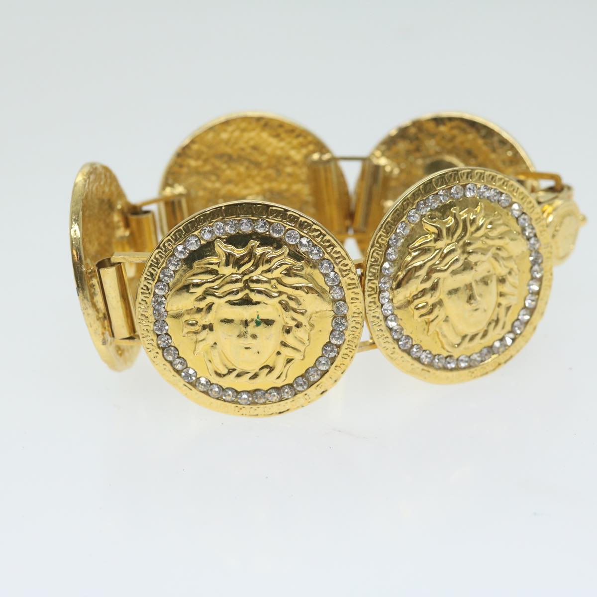 VERSACE Bracelet Gold Auth am5625