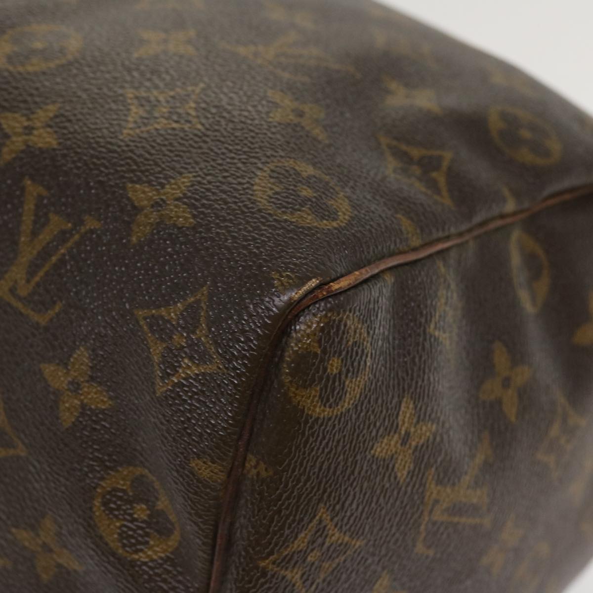 LOUIS VUITTON Monogram Speedy 35 Hand Bag M41524 LV Auth am701g