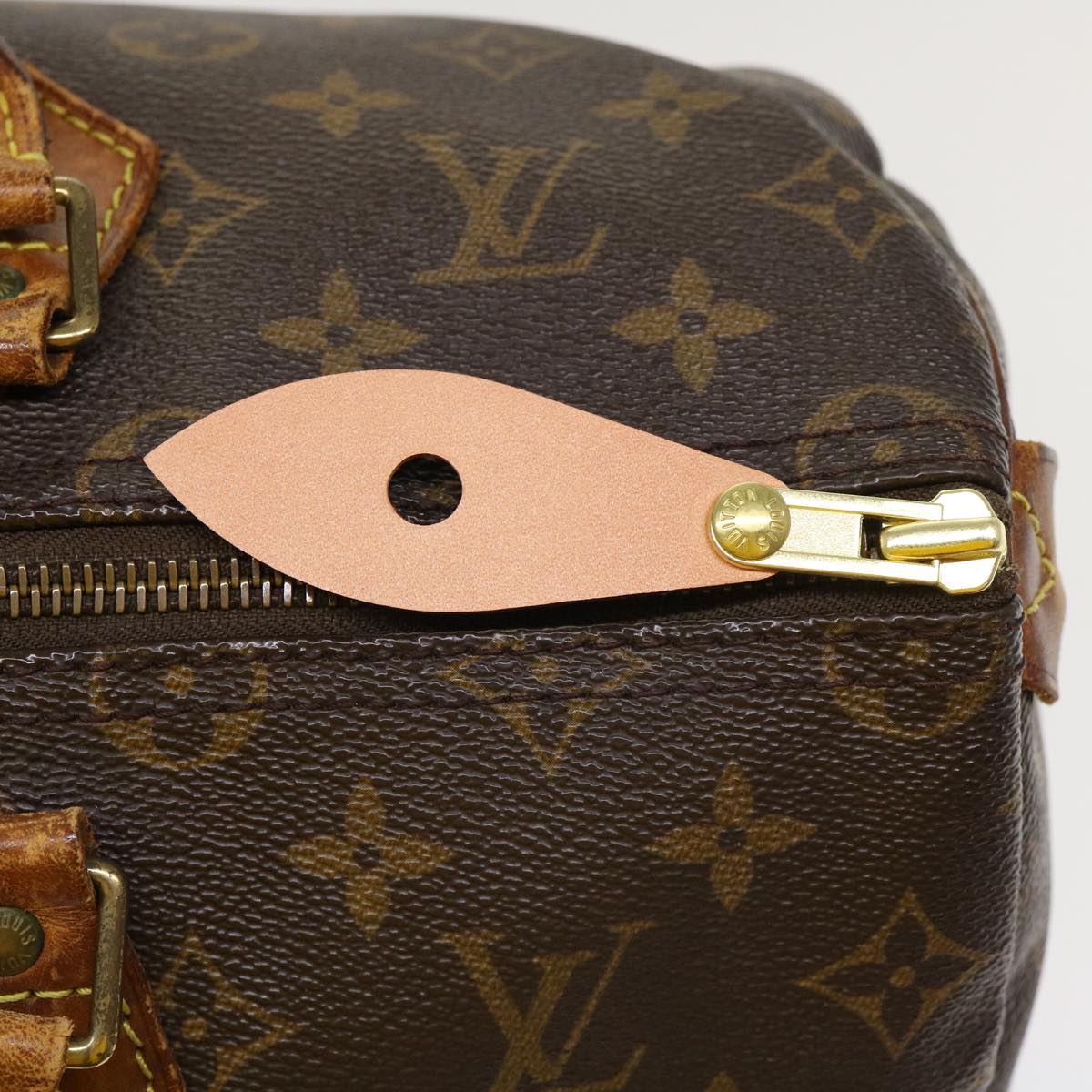 LOUIS VUITTON Monogram Speedy 35 Hand Bag M41524 LV Auth am701g