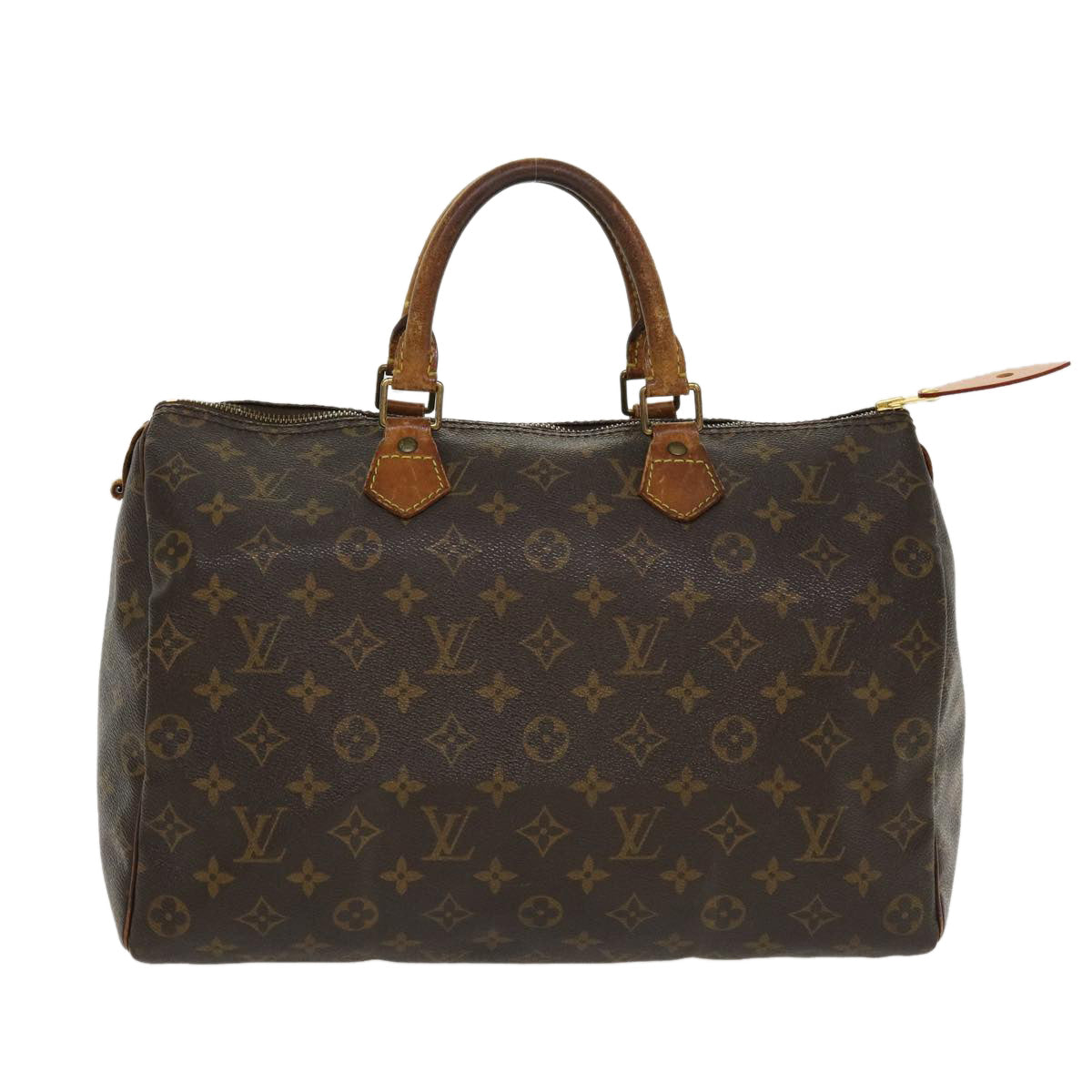 LOUIS VUITTON Monogram Speedy 35 Hand Bag M41524 LV Auth am701g