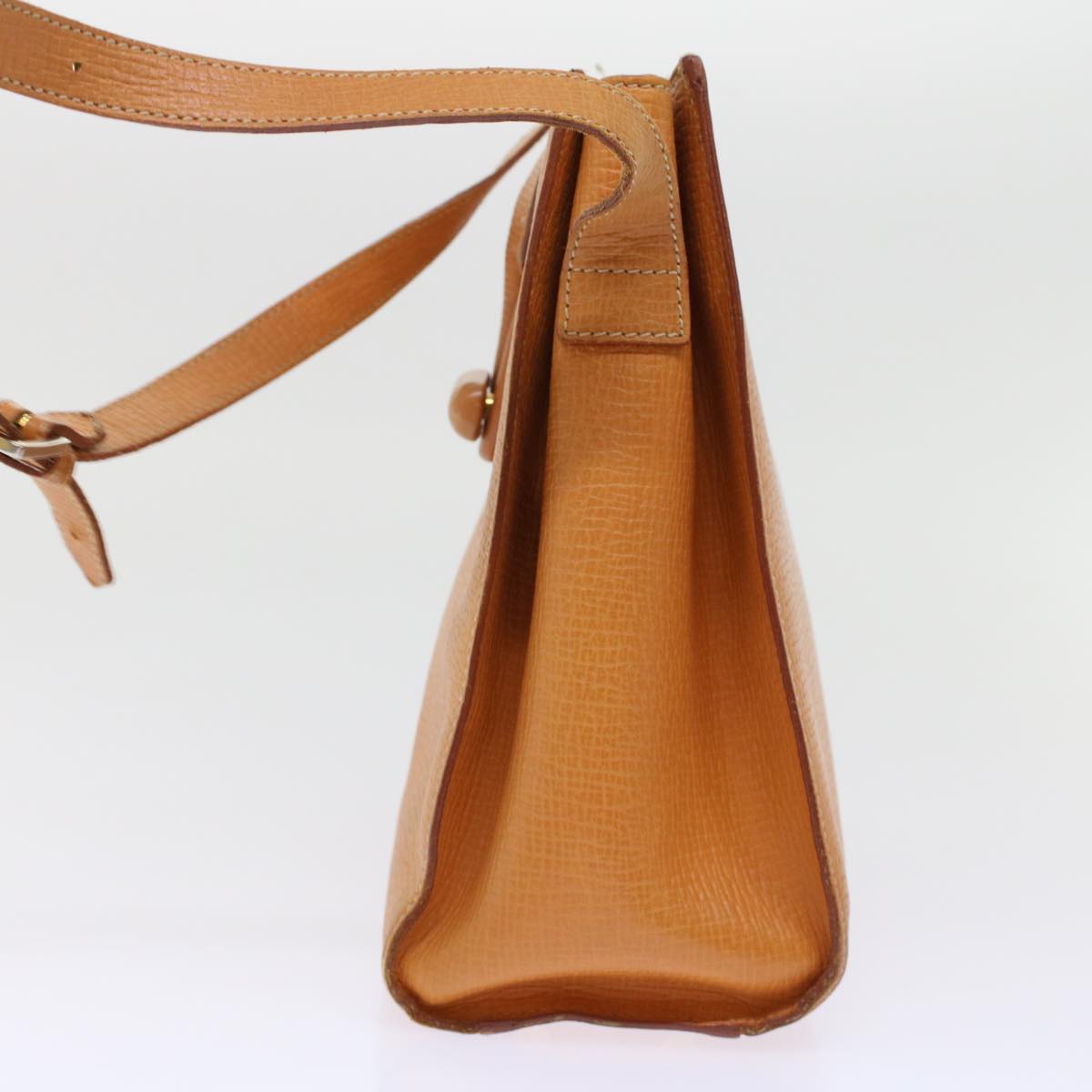 LOEWE Shoulder Bag Leather Orange Auth ar10002