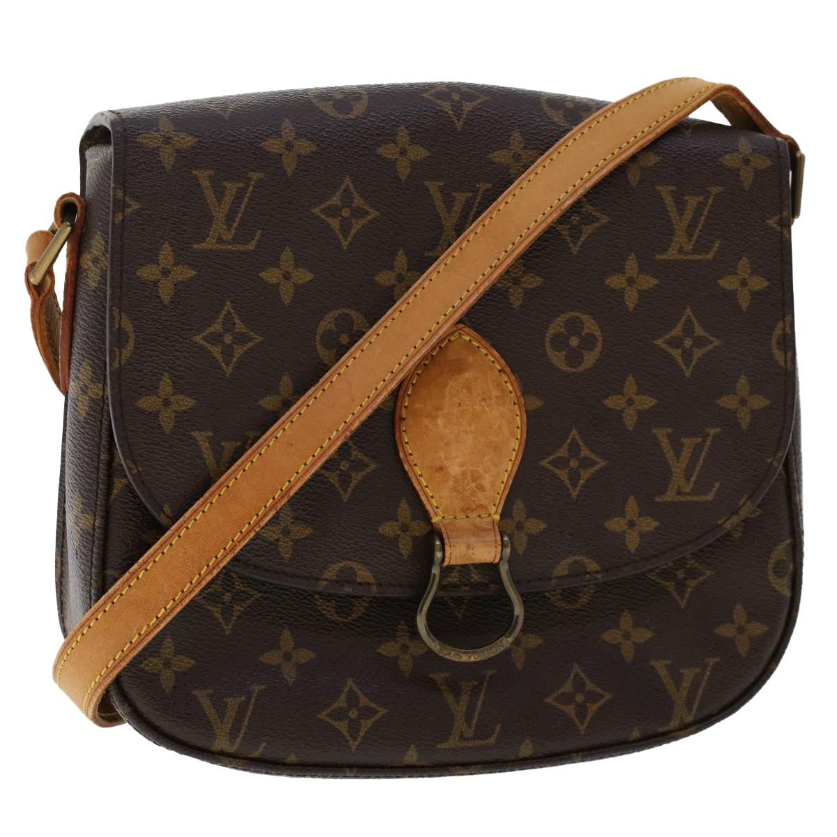 LOUIS VUITTON Monogram Saint Cloud GM Shoulder Bag M51242 LV Auth ar10014B