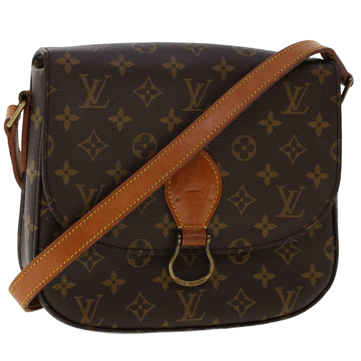 LOUIS VUITTON Monogram Saint Cloud GM Shoulder Bag M51242 LV Auth ar10016B