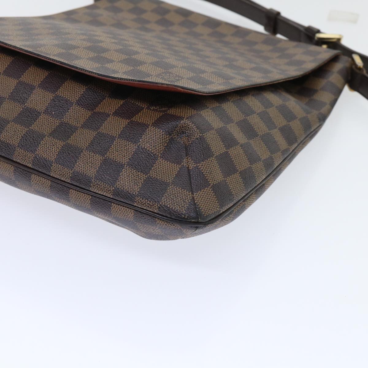 LOUIS VUITTON Damier Ebene Musette Shoulder Bag N51302 LV Auth ar10024B