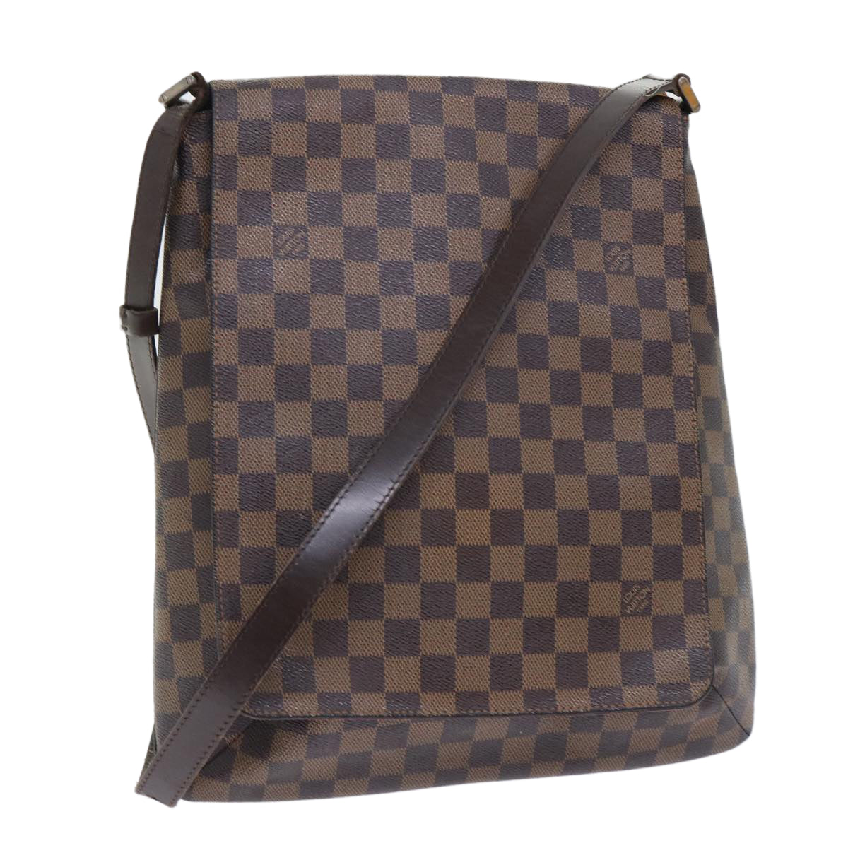 LOUIS VUITTON Damier Ebene Musette Shoulder Bag N51302 LV Auth ar10024B