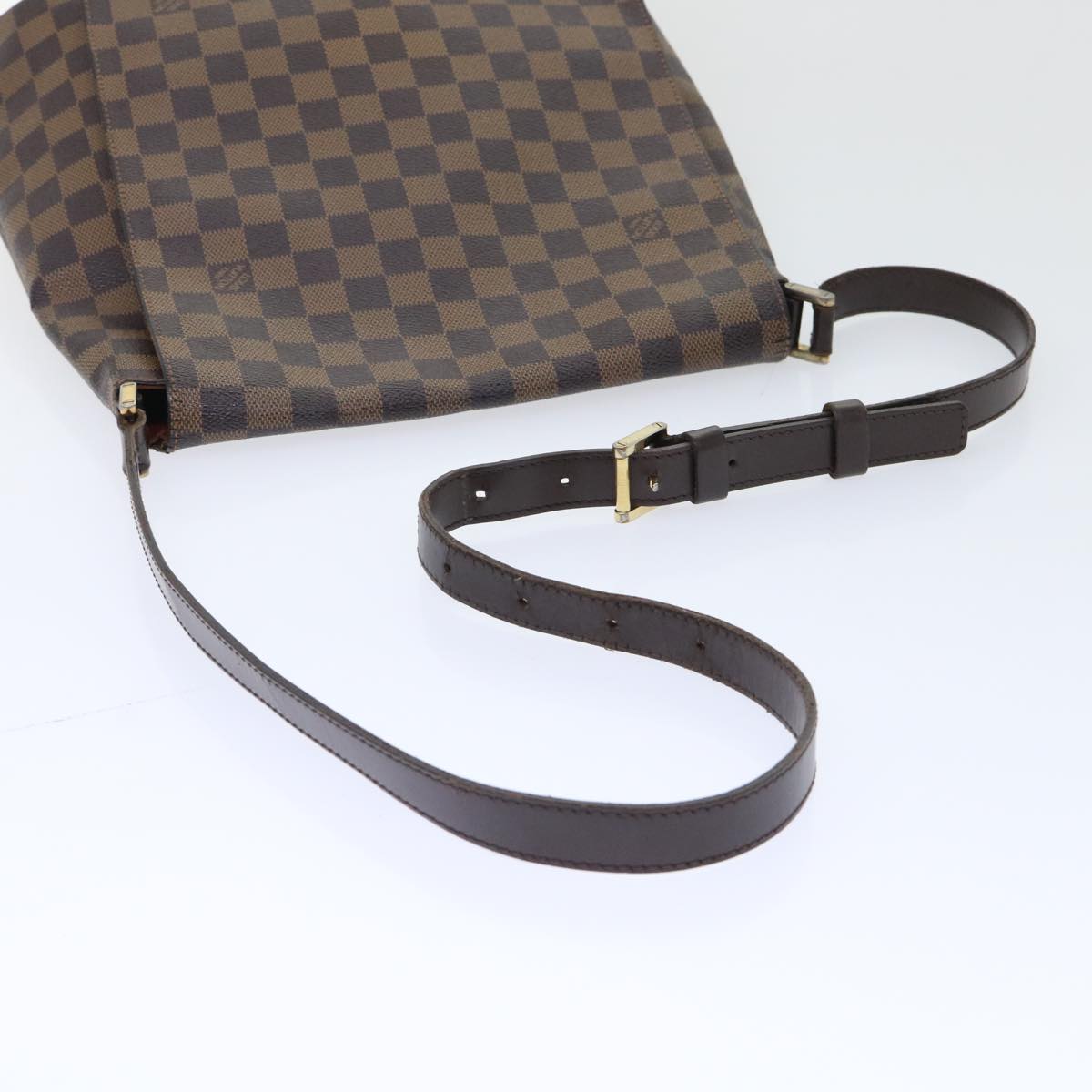 LOUIS VUITTON Damier Ebene Musette Shoulder Bag N51302 LV Auth ar10024B