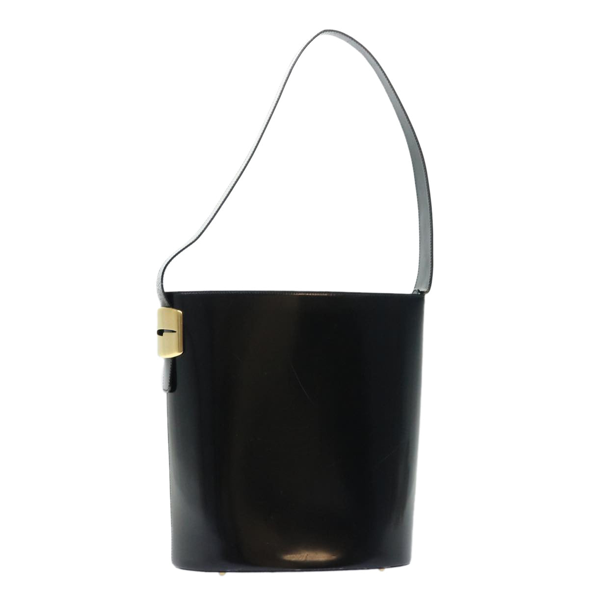 GUCCI Shoulder Bag Patent leather Black Auth ar10026B