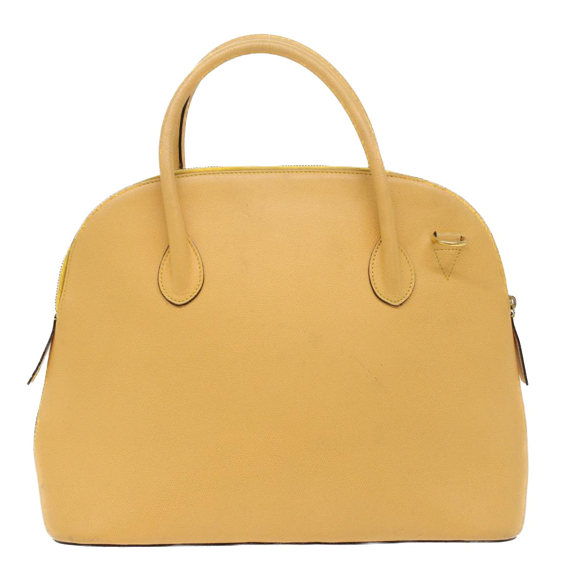 CELINE Hand Bag Leather Beige Auth ar10027B