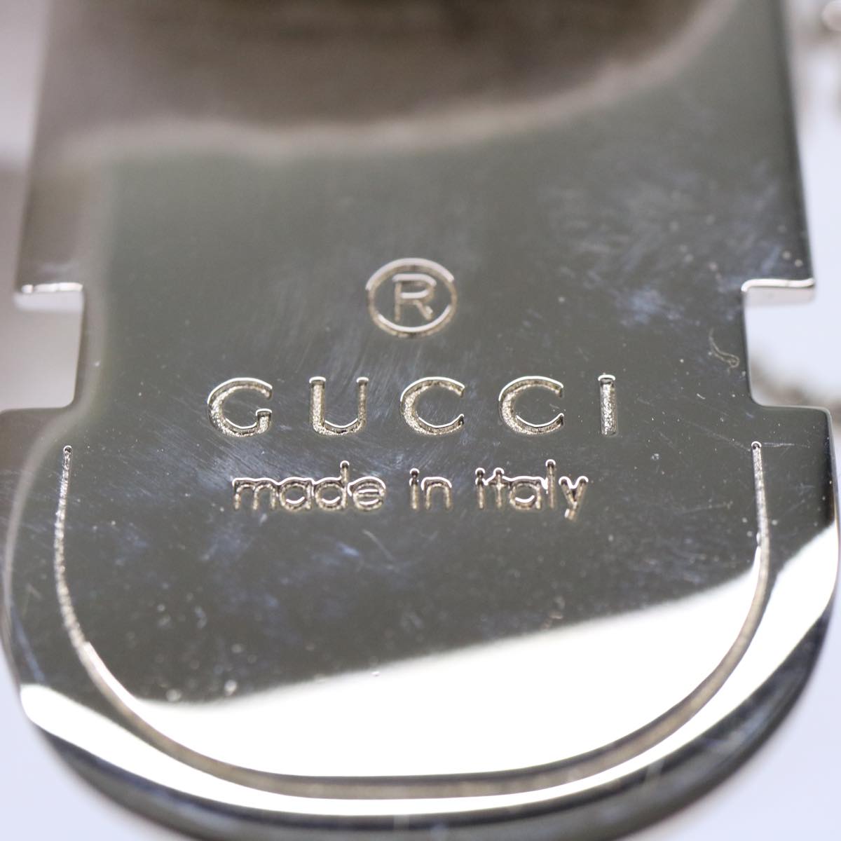 GUCCI Key Holder Metal Silver Auth ar10029B